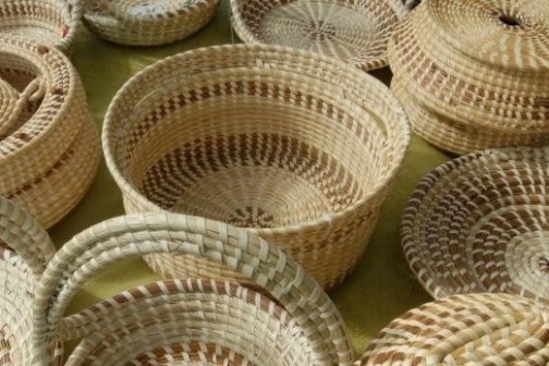 a basket full of food