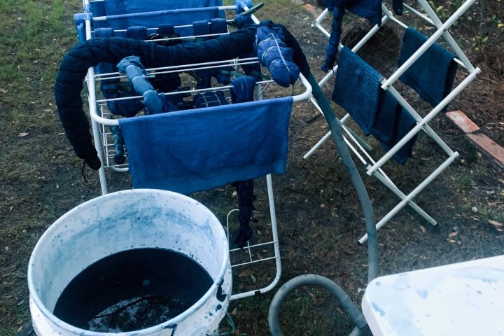 a close up of a picnic table