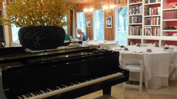 a piano in a room