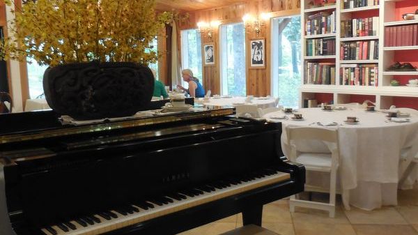 a piano in a room