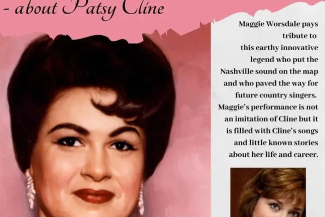 Poster for a Patsy Cline tribute show titled 'Crazy'.